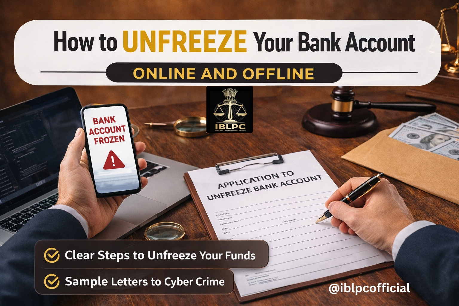 How to Unfreeze Your Bank Account Online Freezed by Cyber Crime